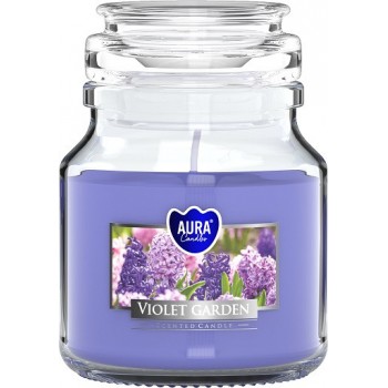 Свеча ароматизированная фиолетовый сад Bispol 10 см (snd71-343)