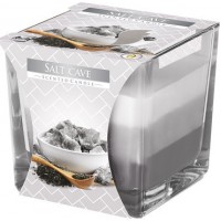 Свічка ароматизована триколірна соляна печера 8 см (snk80-313)