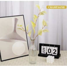 Искусственные листья эвкалипта цвет шампань 48 см