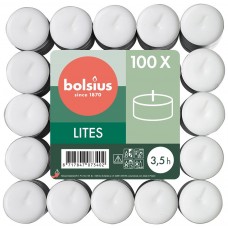 Свечи чайные Bolsius 3.5 часа 100 шт (10-100Б)