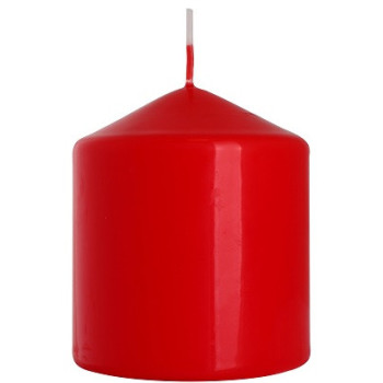 Свічка циліндр червона 9 см (sw80/90-030)