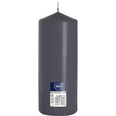 Свічка циліндр сіра 20 см (sw80/200-070)