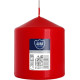 Свічка циліндр червона 9 см (sw80/90-030)