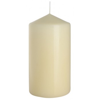 Свеча цилиндр кремовая Bispol 15 см (sw80/150-011)