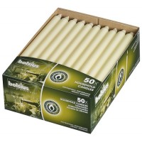 Свеча кремовая столовая Bolsius 29 см 50 шт (1-50-011Б)