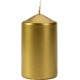 Свеча цилиндр золотистая Bispol 10 см (sw60/100-213)