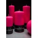 Свеча розовая цилиндр 8х15см