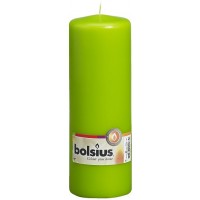 Свеча цилиндр Bolsius светло-зелёная 20 см (70/200-064)