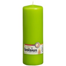 Свеча цилиндр Bolsius светло-зелёная 20 см (70/200-064)