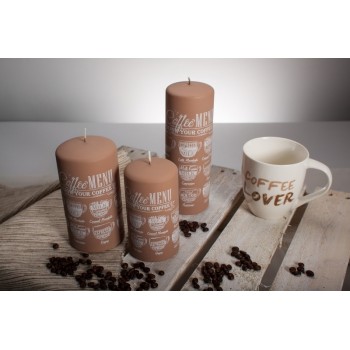 Свеча декоративна цилиндр 70х130мм.