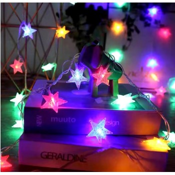 Светодиодная гирлянда звезда разноцветная usb 3 м 20 led