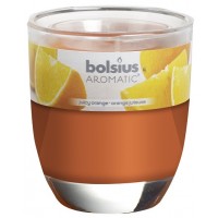 Свеча апельсин ароматическая в стекле Bolsius (72-63Б ORA)