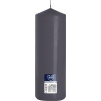Свеча цилиндр серая Bispol 25 см (sw80/250-070)