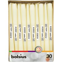 Свеча кремовая коническая Bolsius Professional 8 часов 24.5 см 30 шт (8717847029225)