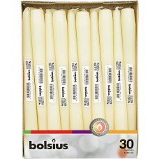 Свеча кремовая коническая Bolsius Professional 8 часов 24.5 см 30 шт (8717847029225)