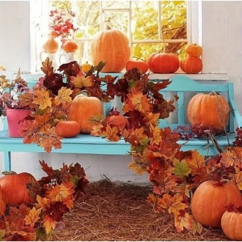 Искусственный осенний кленовый лист 2 м