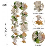 Искусственный белый кленовый лист 2 м