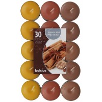 Свеча чайная ароматизированная Корица и специи Bolsius 1.5 см 30 шт (p15-30-65Б SUG)