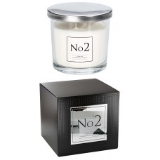 Аромасвеча смолистый аромат амбры и цветов пачули с двумя фитилями Bispol 10 см (snp100-002)