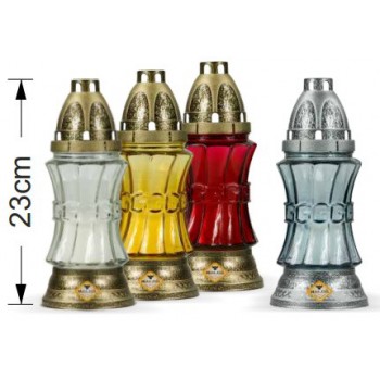 Лампадка в стекле прозрачная 23 см (637-000)