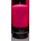 Свеча розовая цилиндр 8х15см