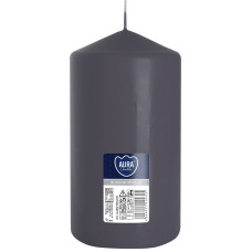 Свічка циліндр сіра 15 см (sw80/150-070)
