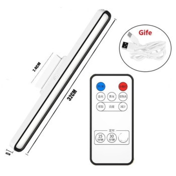 LED лампа світильник на магніті з акумулятором та пультом 31 см