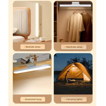 LED лампа світильник на магніті з акумулятором та пультом 31 см